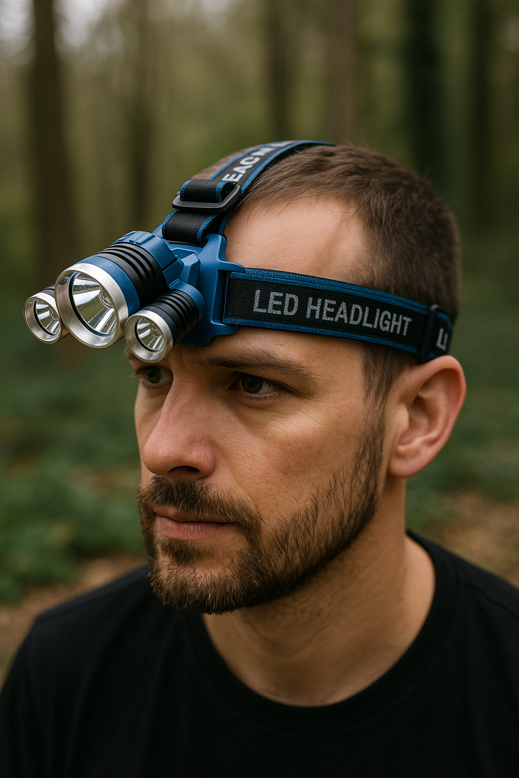 Czołówka LED 230° z czujnikiem ruchu – Super Jasna, USB, Wodoodporna